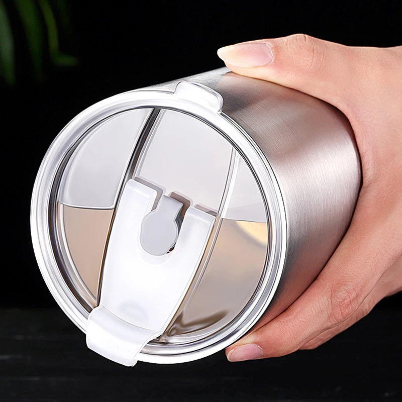 30Oz Stainless Steel Vacuum Thermos Tumbler Cups with Slider Lid Insulated Leakproof Travel Coffee Mug Water Cup Beer Bottle