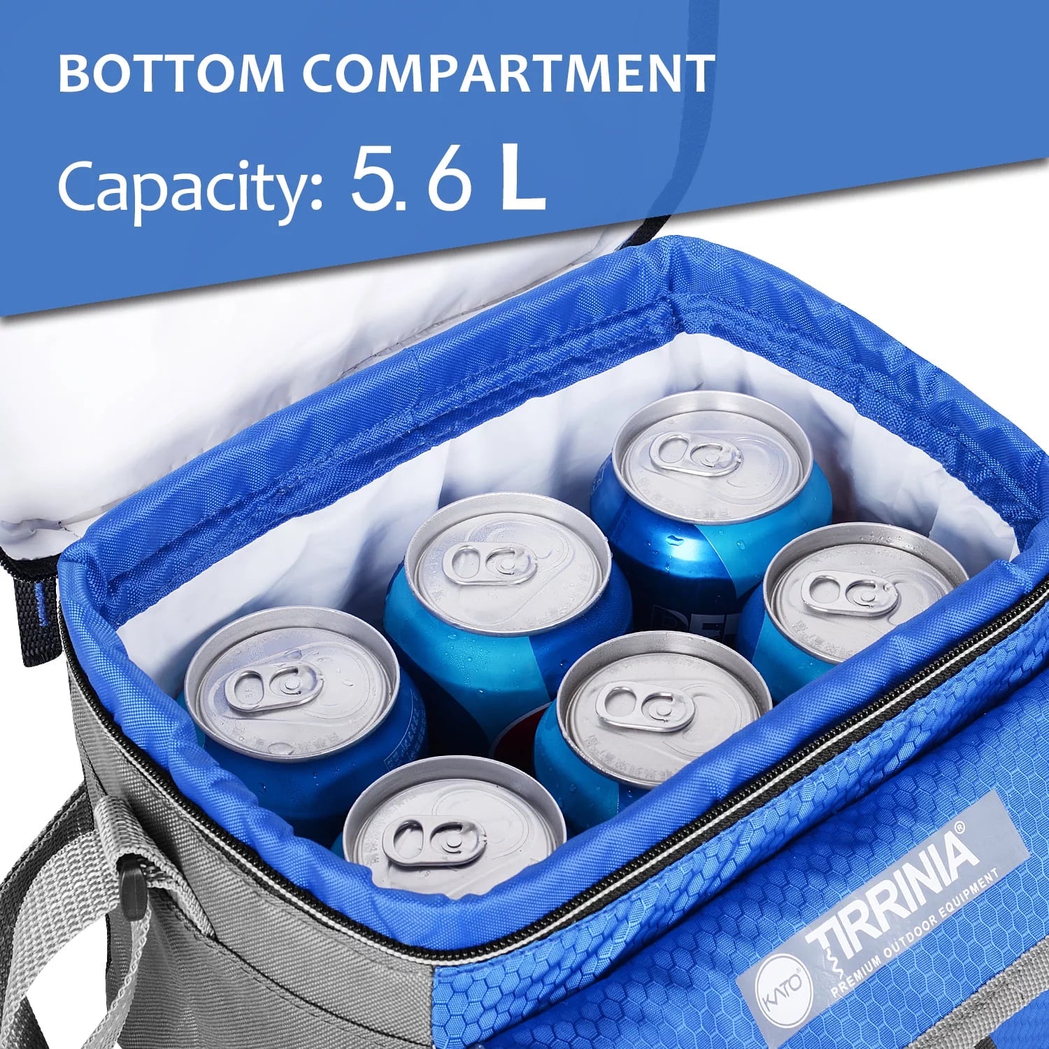 Insulated Lunch Bags for Women, Men, and Kids, Leakproof Back to School Insulated Cooler Bags for Students, and Office Work, Blue