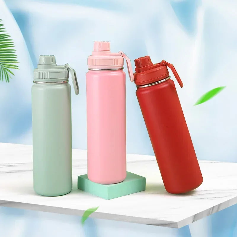 750Ml Water Cup Outdoor Travel Camping Sports Stainles Steels High Temperature Resistant Thermal Cup Large Capacity Water Bottle