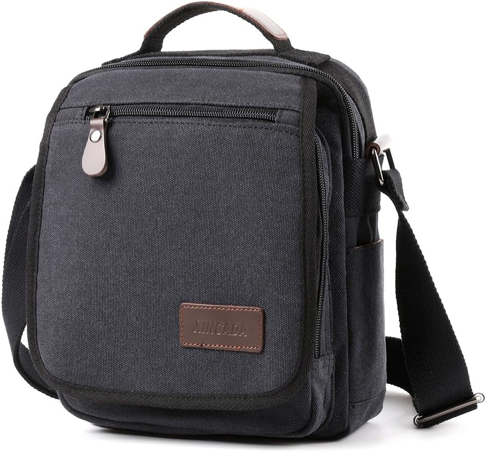 Mens Bag Messenger Bag Canvas Shoulder Bags Travel Bag Man Purse Crossbody Bags for Work Business