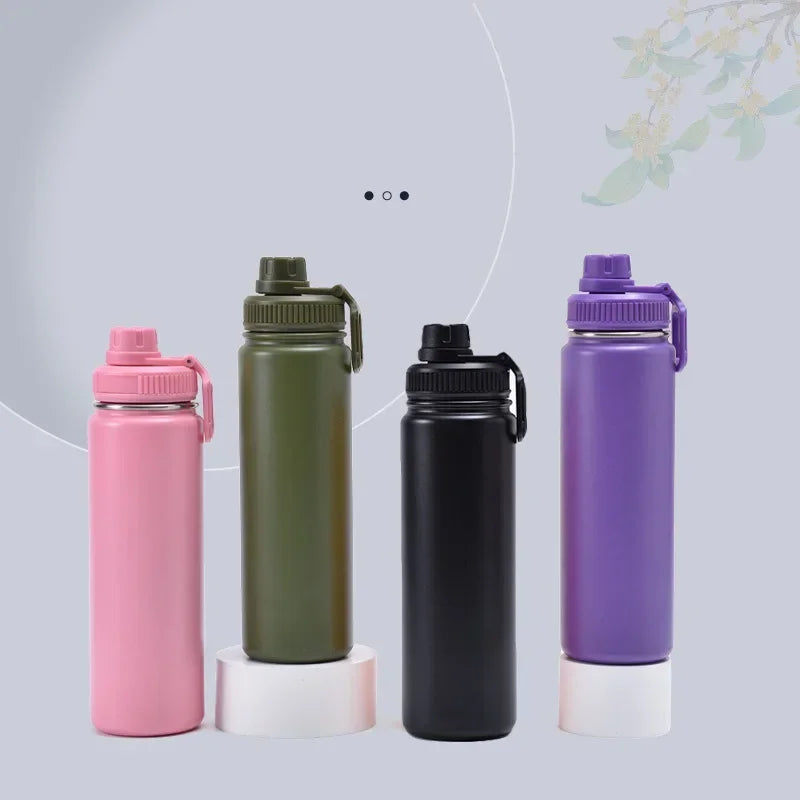 750Ml Water Cup Outdoor Travel Camping Sports Stainles Steels High Temperature Resistant Thermal Cup Large Capacity Water Bottle