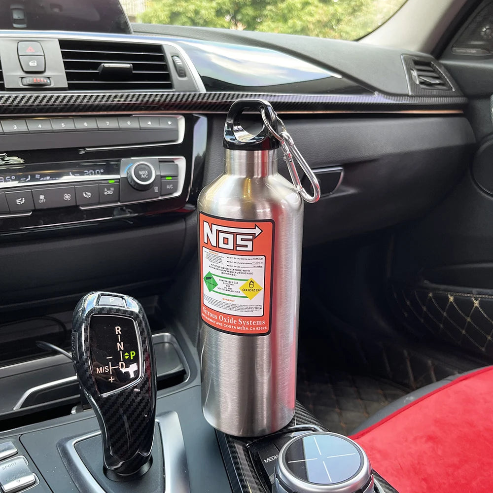 Car Insulation Cup NOS Nitrogen Cylinder Vacuum Stainless Steel Kettle 500Ml High-Capacity Travel Sports Bottle Water Cup 2024