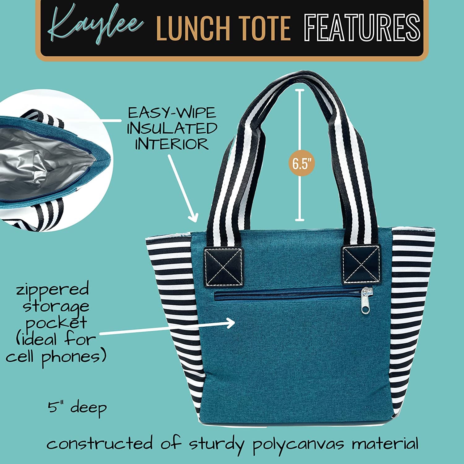 Nurse Lunch Bags for Work - Insulated Nurse Lunch Bag, Medic Tote, Clinic Bag for Nursing Students, Nursing Bag, CNA Bags, RN Bags, RN Tote, Nurse Gifts for Women, Graduation