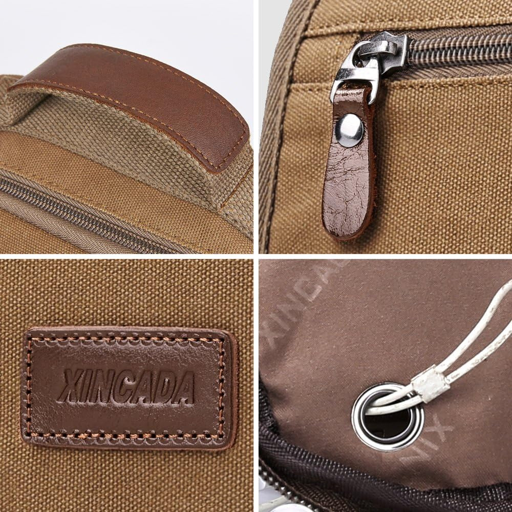 Mens Bag Messenger Bag Canvas Shoulder Bags Travel Bag Man Purse Crossbody Bags for Work Business